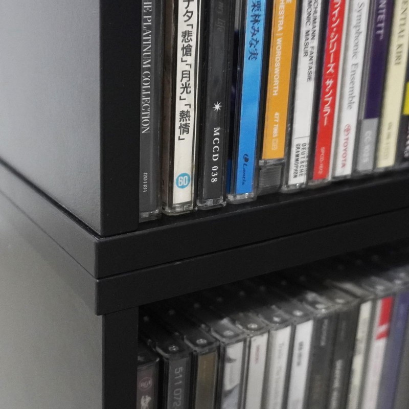 sdroceRyaM CD Storage Rack Stackable Organizer Disc Display Stands Hold