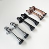 Front Door Kickdown Door Stopper 2-piece Silver 5ea