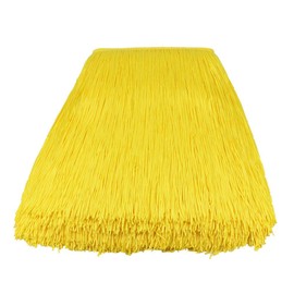 Heartwish268 Fringe Trim Lace Polyerter Fibre Tassel 12inch（″） Wide 10 Yards Long for Clothes Accessories and Latin Wedding Dress and DIY Lamp Shade Decoration Black Yellow