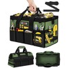 Heavy Duty Tool Bag 16-Inch - 19 Pockets Tool Organizer,