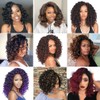 Ocean Wave Crochet Hair 7 Packs 12 Inch Black Deep