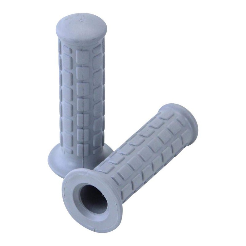 Rubber Grip Set Handlebar Grips Grey 22/24 mm Handlebar Retro