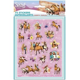 Unique Spirit Riding Free Sticker Sheets | Assorted Designs | 4 Pcs
