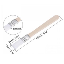 14 Pcs White 5 Inch Paint Brush Trim Painting Tool, Soft Bristle with Wood Handle Small Paint Brushes for Wall, Touch Up, Cabinets, Fences, Edge Painting Tool, 0.5 Inch Wide