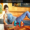 Unbranded 2Pcs Dumbbell Set Adjustable Weight Dumbbells Plates Home Gym
