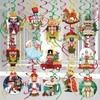 DPKOW Christmas Nutcracker Hanging Swirl Decorations Christmas Nutcracker Soldier Swirl