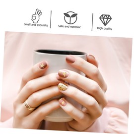 Ipetboom Nail Charm Display Star Rhinestones Gold Gems Manicure Decoration Nail Art DIY Decor Accessory