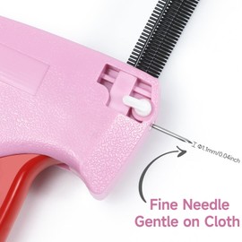 ANTAND Fine Stitch Gun Stitchy Mini Stitch Gun Quick Clothing Fixer for Clothes, Micro Tagging Gun for Clothing with 6 Fine Needles & 1000 Pcs Fasteners, Speedy Sticky Sewing Gun Hemming Tool Black