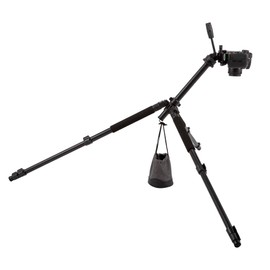 SoHo Urban Artist Deluxe Durable Aluminum Camera Tripod, 3-Way Tilting Head, Telescoping Legs, Quick Release Plate, Adjusts 24.5-58in, Bubble Level, Compass, and Nylon Carrying Case