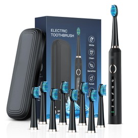 Electric Toothbrush Sonic Electric Toothbrush Adult Toothbrush with 8 Replacement Heads