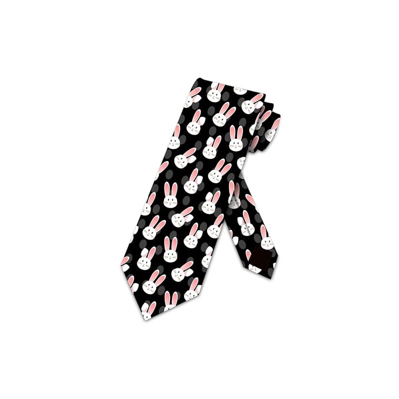 Three Rooker Easter Ties Mens Easter Egg Necktie Easter Bunny