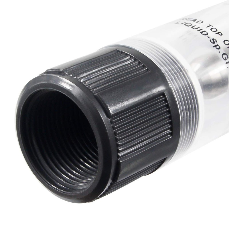 BNYZWOT Inline Clear Acrylic Water Flowmeter 1PT Dia Threads G-25
