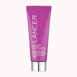 Lancer Skincare Caviar Lime Acid Peel is an on-the-go glycolic acid brightening retinol facial chemical peel Travel Size 0.5 fl oz Size / 랜서 스킨케어 캐비어 라임 산 껍질은 이동 중에도 글리콜산을 밝게 하는 레티놀 페이셜 케미컬 껍질 여행 크기 0.5액체 온스 Size