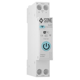 Sone Smart One WLAN Switch DIN Rail 63A - WiFi Circuit Breaker 16A, Energy Meter, Tuya & Smart Life, Voice Control Alexa/Google, Timer, Protection Functions