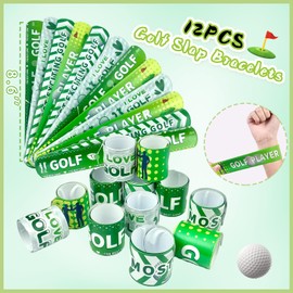 VAMWOGO Golf Party Favors 110Pcs Golf Themed Birthday Party Supplies Include Keychains Slap Bracelets Goodie Bags Stickers Golf Themed Party Favors Gifts for Pinata Filler