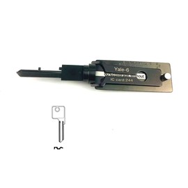 TPM Go Locksmith Lock Picking Tool for Yale Locks,Pick and Decoder 2 in 1 Tool UK Door LockPick Kit (Yale-6)