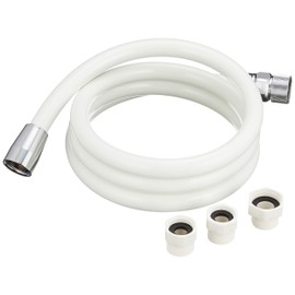 KVK PZKF2SSIL-2 Water Saving Shower Hose, White, 3.6 ft (1.6 m) with AM