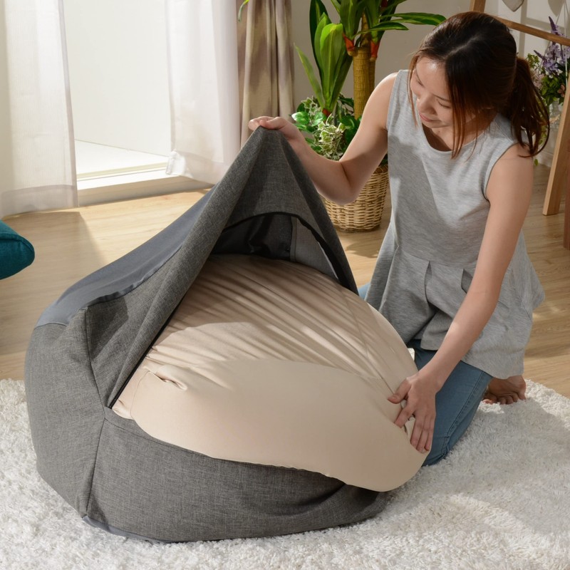 Celtane D602a-564BK/611GRY Bead Cushion Cover Waku no Aoi Washable Dedicated