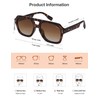 SOJOS Retro Thick Polarized Aviator Sunglasses for Women Men, Large