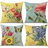 wyooxoo Spring Summer Pillow Covers 20x20 Set of 4 Decorative