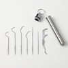 Oral care portable stainless steel toothpick 7p set 2ea