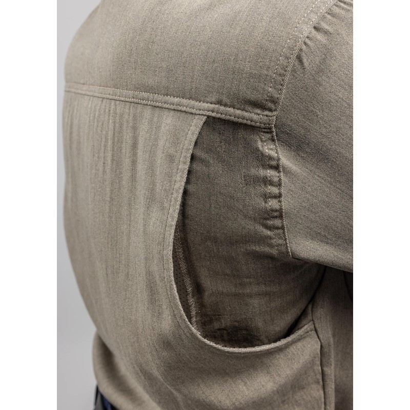 DRIFIRE Men's Standard FR Vented Work Shirt, Khaki, XL-Regular