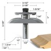 APIOLO Professional Cove Raised Panel with Back Cutter Router Bits
