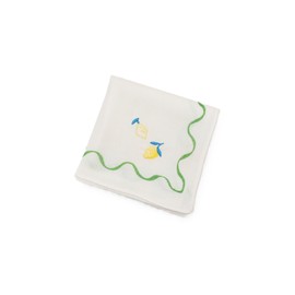 Afternoon Tea Living Hand Towel JM30 Fruit Embroidered Handkerchief, Green