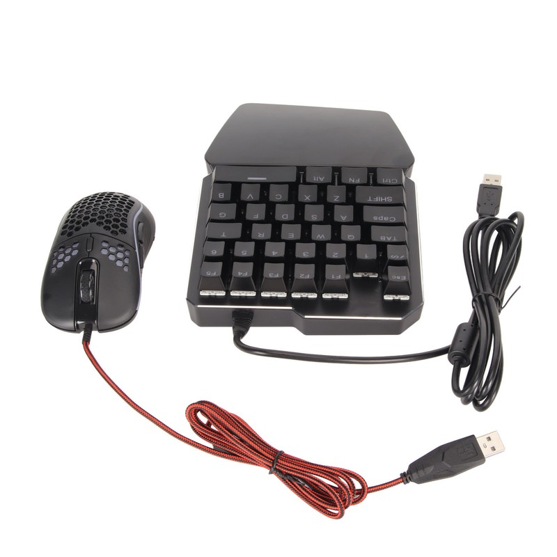 Wired Keyboard Mouse Converter Combo Plug and Play Keypad Mouse