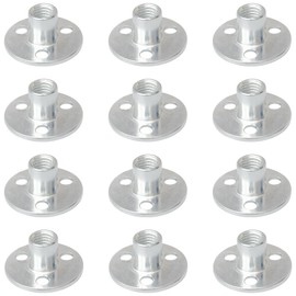 12 PCS 3 Holes Backplate Nuts,T Shaped Tee Nut (M10)