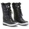 Polar Womens Snow Boot Quilted Tall Winter Snow Waterproof Warm