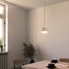 SSC-LUXon Vora Design Ceiling Light in Matt White with Textile