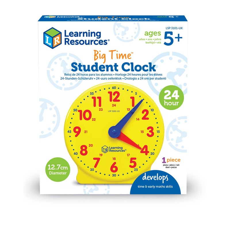 Learning Resources LSP3101-UK Concept Big Time 24 Hour Student Watch,