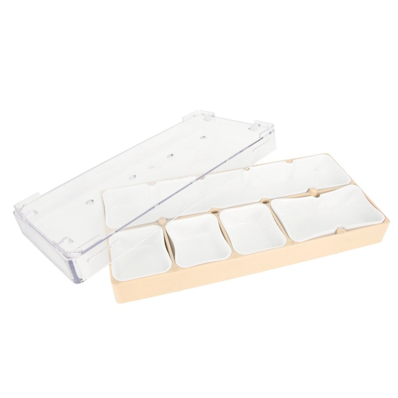 Watch Parts Storage Box Stackable 5 Compartments Acrylic Rubber Watch