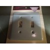 AmerTac Vintage American Tack & Hardwar Ceramic Double Switch Plate
