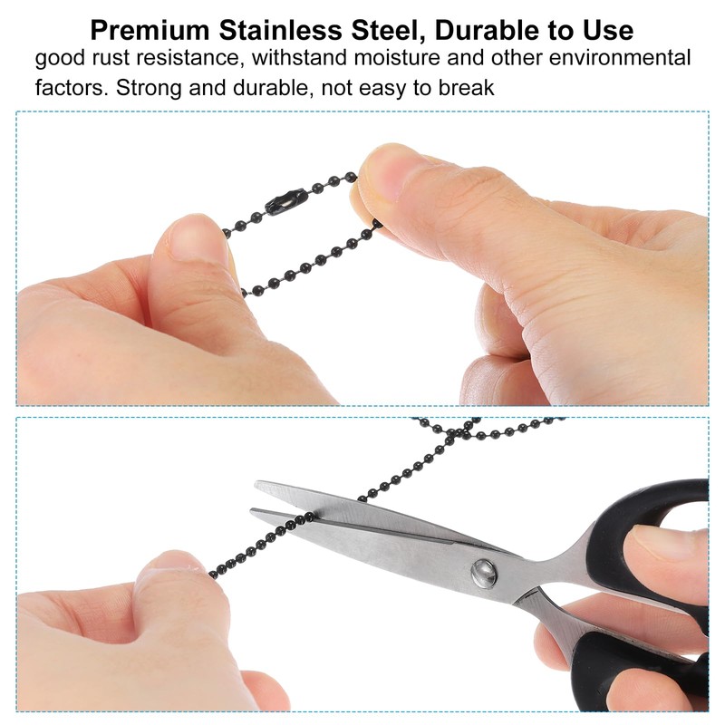 PATIKIL Bead Ball Chain Pull Chain Extension with Connector for