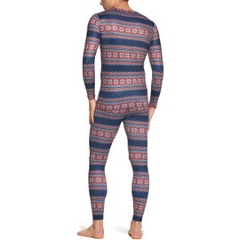 TSLA CLSL Men's Thermal Underwear Set, Microfiber Soft Fleece Lined Long Johns, Winter Warm Base Layer Top & Bottom, Soft Micro Fleece Nordic, XX-Large