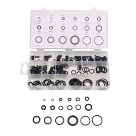 TOPWAY Nitrile O-Ring Assortment Kit 225PCs Metric Size Universal Rubber O Ring Sealing Gasket Washer Sets for Automotive Repair, Secure Seals and Numerous Tasks 990370
