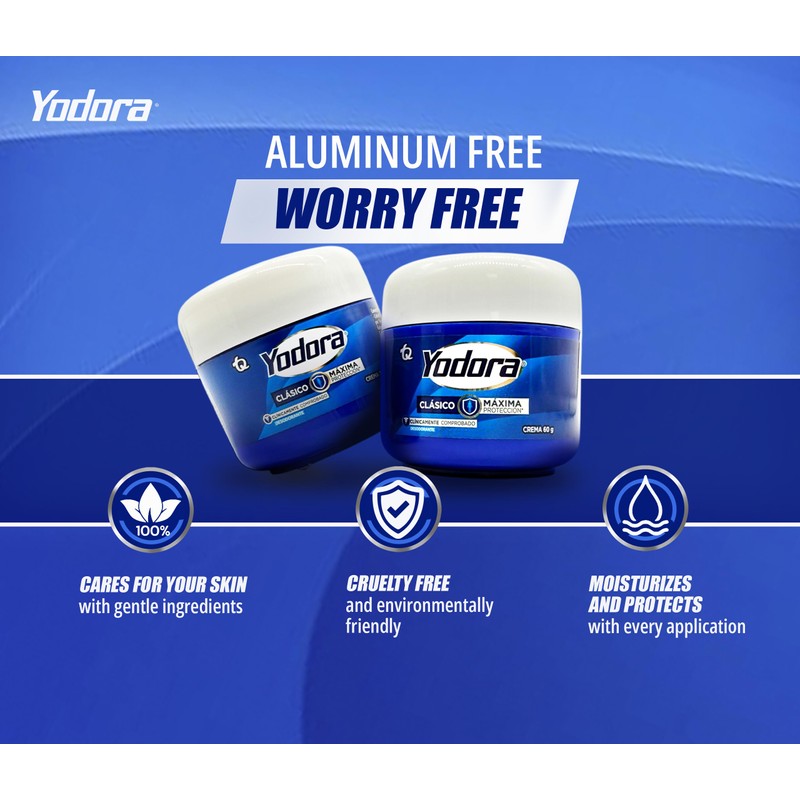 Classic Deodorant Yodoraa PACK of 60gr /2.11oz & 32g /1.12oz