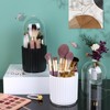 JessLab Makeup Brush Holder Organizer with Lid, 360 Degree Rotatable