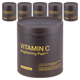 Mediheal Vitamin C Brightening Pads 250ml, 60-pack, 6 pieces / 메디힐 비타민씨 브라이트닝 패드 250ml, 60개입, 6개
