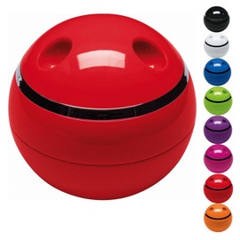 Spirella Cosmetic Organiser Bowl Storage Box for Make Up and Jewellery 10.5 x 9.5 cm Red