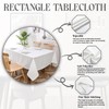Majestic Giftware Linen Look Polyester Tablecloths for Rectangle Tables |