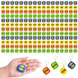 250 llaveros pequeños de cinta métrica de 1 metro/3 pies, medición portátil, mini cinta métrica retráctil para construcción de recuerdos de fiesta de 