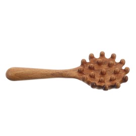 OHPHCALL Wide Tooth Wooden Scalp Massager Handheld Hair Brush Tool Natural Wood Acupoint Massage Hair Growth and Relax