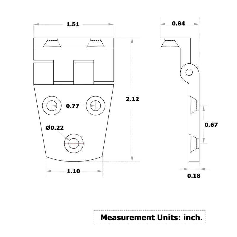 AMYSPORTS Heavy Duty Boat Hinge Hardware Deck Stainless Steel Mirror