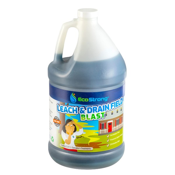 Septic Drain and Leach Field Treatment | Bio-Enzyme Cleaner Breaks Down and Digest Clogs | Removes Odors & Mainline Cleaner (128 OZ)