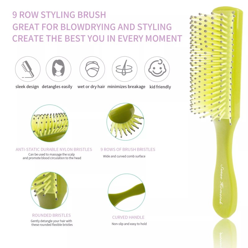 Sense hometek Styling Hair Brush Set for Curly Hair Including