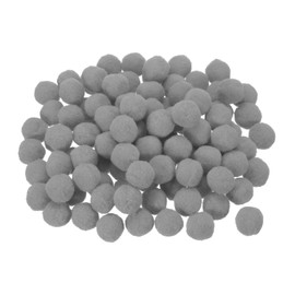 MECCANIXITY Pom Felt Balls Felting Fabric 1cm 10mm Light Gray for Home Crafts Project DIY Pack of 100
