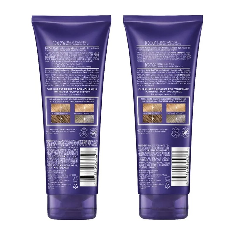 Kit Shampoo y Acondicionador L'oréal Paris Ever Pure Purple